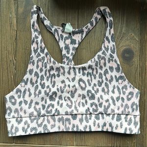 Pink leopard sports bra-SAVVI size L